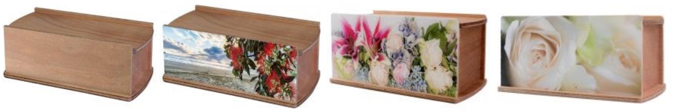 Morrisons Departing Lounge Wooden Urns